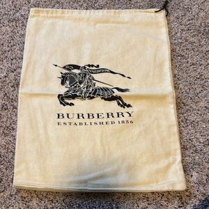 Burberry Tan Storage dust/shoe Bag with Logo NEW
